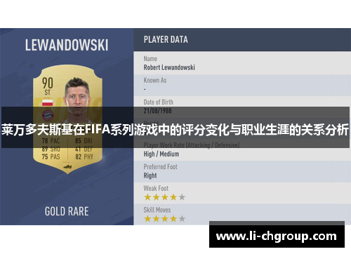 莱万多夫斯基在FIFA系列游戏中的评分变化与职业生涯的关系分析